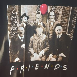 Halloween "friends" 👕 t-shirt with horror movie classic characters.